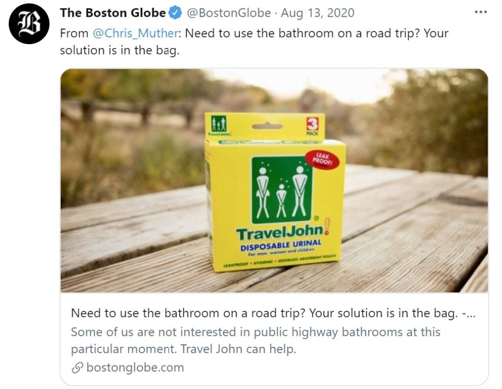 TravelJohn Disposable Urinal