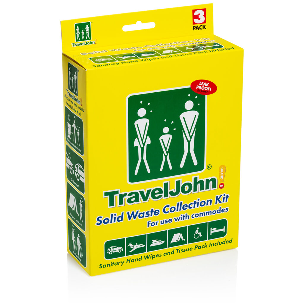 Traveljohn solid waste kit